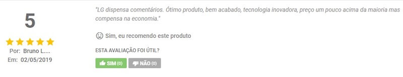 Review do Bruno sobre a LG
