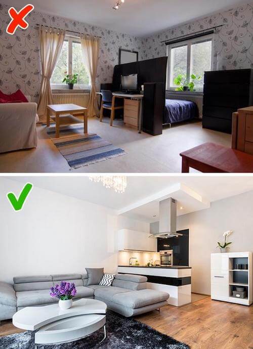 Sala apartamento pequeno