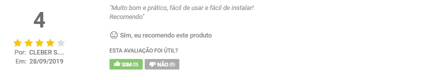 Comentário de Cleber, cliente da Dufrio, sobre ar condicionado de janela mecânico Consul