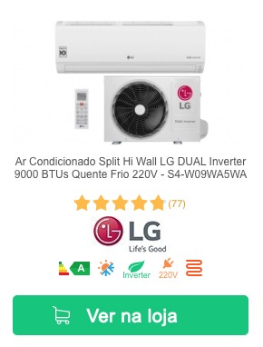 Ar condicionado LG Split Dual Inverter 9000 BTUs