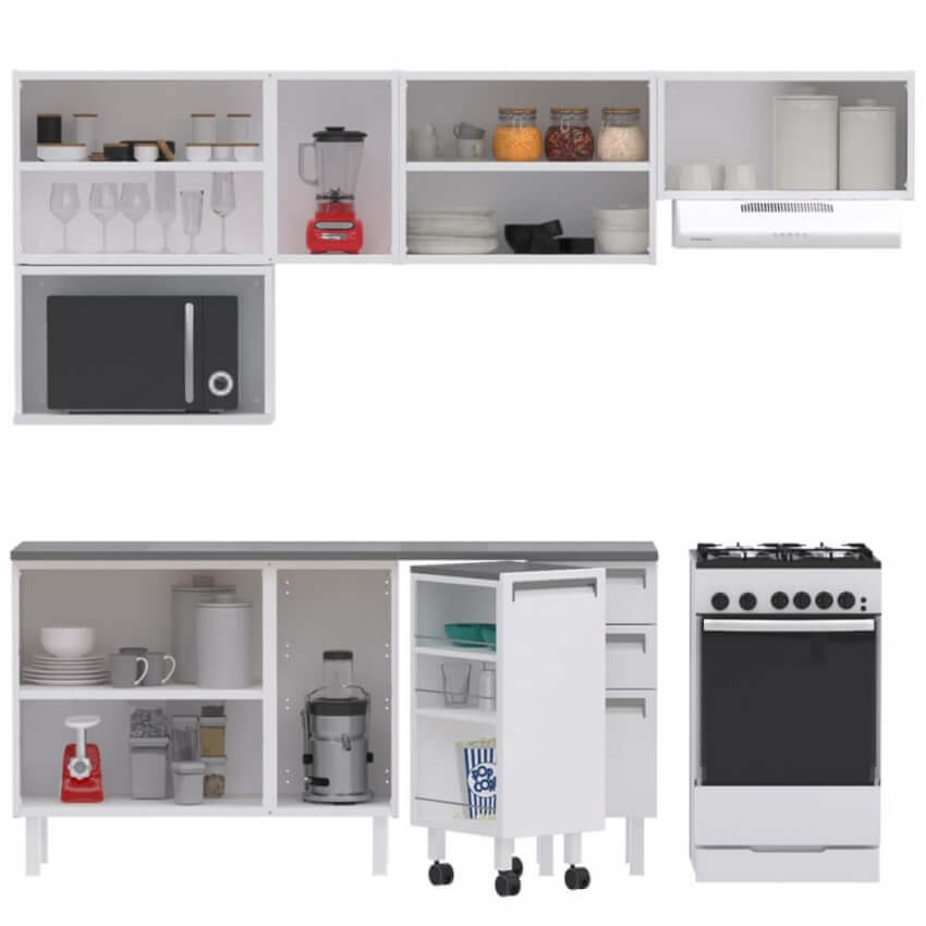 Organização de cozinha pequena