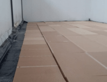 instalação de placas isolantes térmicas com montagem intercalada
