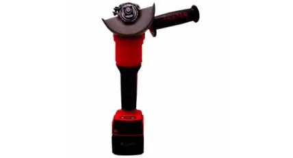 Esmerilhadeira à bateria 20V da marca Hulter, cores vermelho e preto