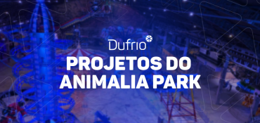 imagem banner de capa com o logo dufrio e titulo projeto Animalia Park