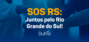 banner com uma imagem de união no plano de fundo com o titulo: SOS RS Juntos pelo Rio Grande do Sul