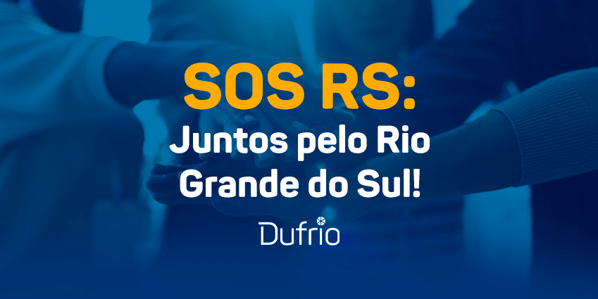 banner com uma imagem de união no plano de fundo com o titulo: SOS RS Juntos pelo Rio Grande do Sul