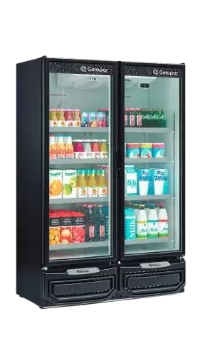 Refrigerador Vertical 2 Portas Gelopar 957 Litros Preto 220V