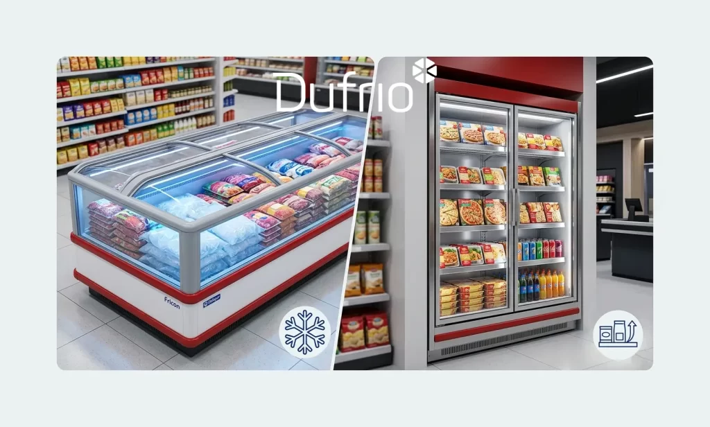 Ilha de Congelados vs Freezer Vertical