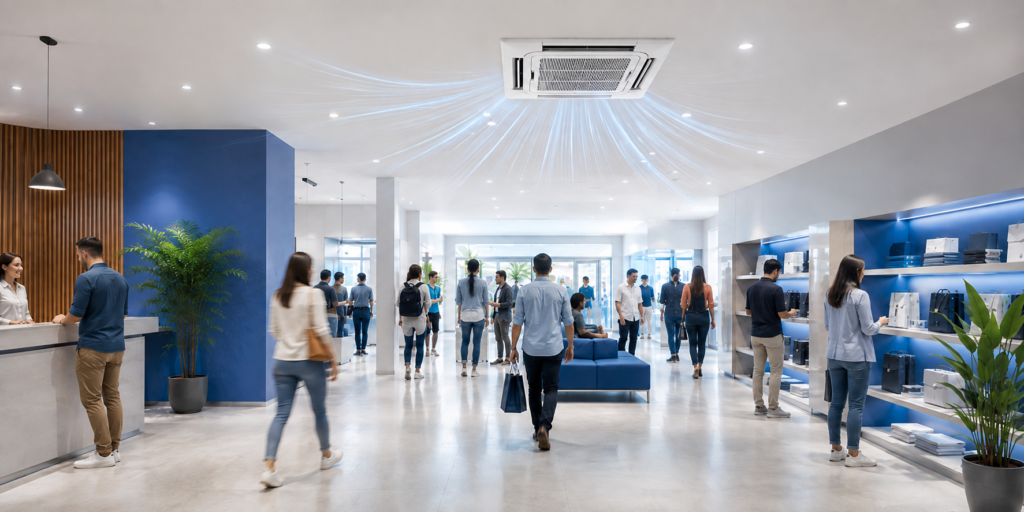 Como escolher um ar-condicionado para ambientes com muita circulação de pessoas